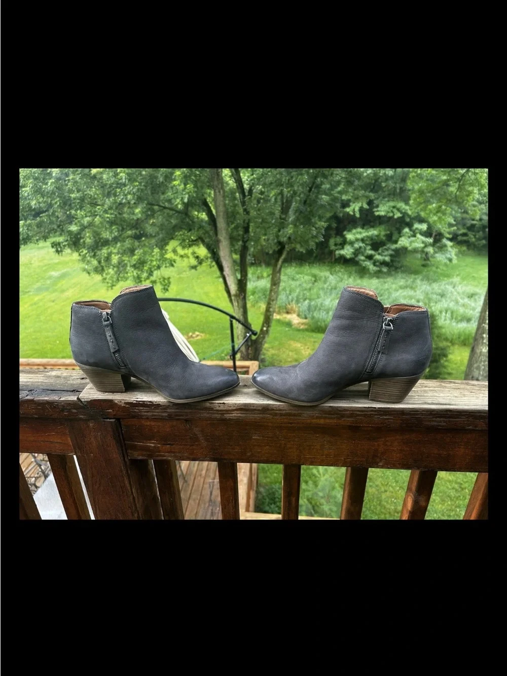 Women’s Frye Leather Western Ankle Boots Pointed Toe Inside Zip Size 8.5 M